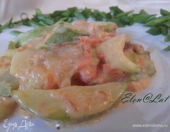 Очень вкусно, особенно с сосисками, колбаской или просто с хлебушком, макая его в сливочный соус.
Приятного аппетита!!!