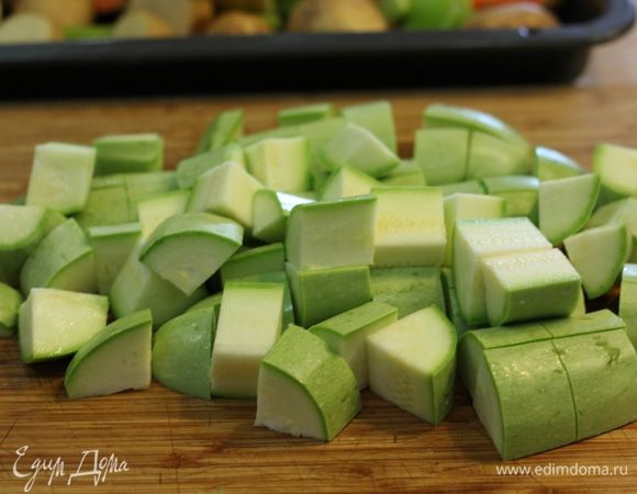 Кабачки - тоже два на два.