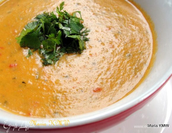 Присыпать свежим базиликом, кинзой или кориандром для подачи.
Приятного аппетита!