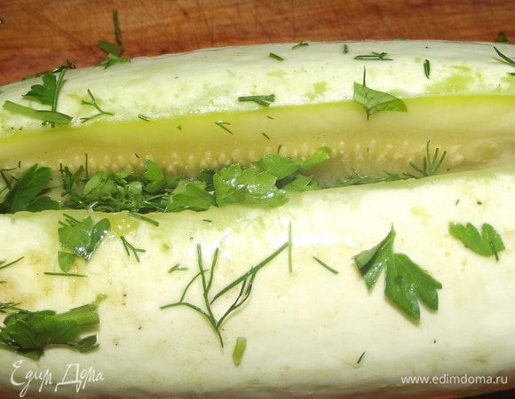 То же и с кабачком проделала