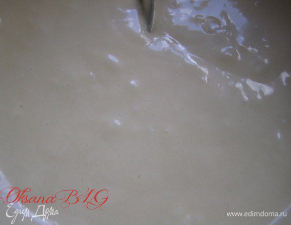 Добавить муку. Перемешать. Тесто получается как на оладушки.