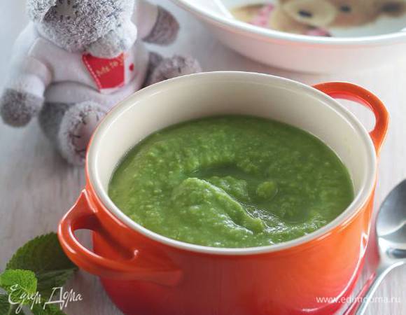 Взбить готовые овощи в блендере.