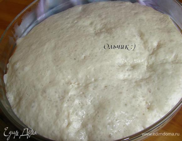 Тесто через 2 часа.