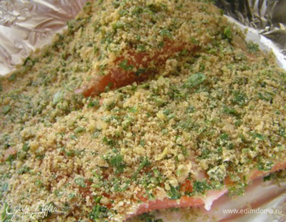 нанести смесь на рыбу.