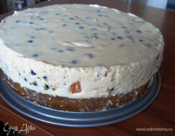 Пирог хорошо остыл и получился вот такой.