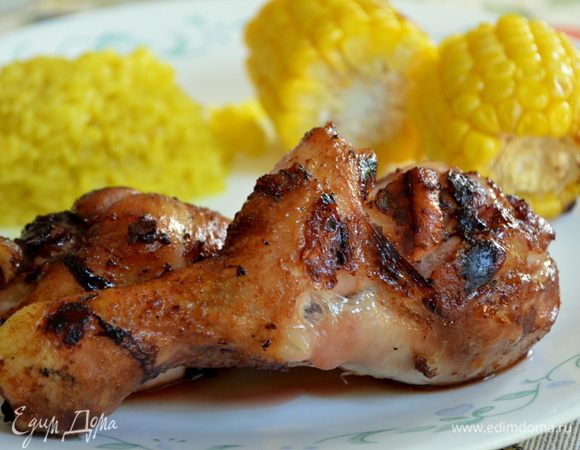 Разогреть гриль до 200гр.,ножки выложить из пакета.И готовить на гриле по 10-12 мин.каждую сторону или до готовности.
Подавать с овощами.Приятного аппетита.