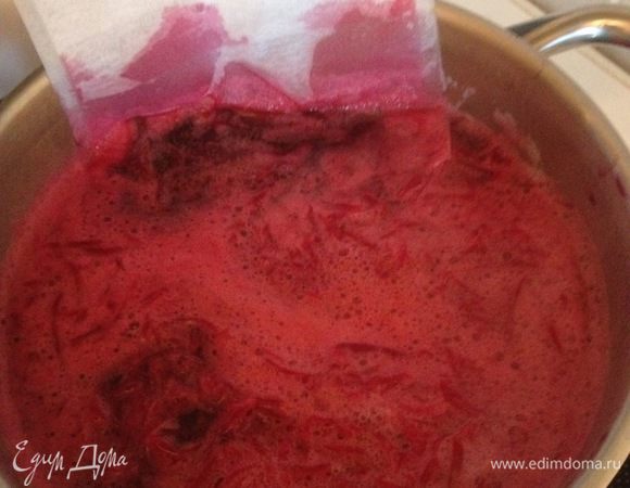 пакет опустить в свекольник