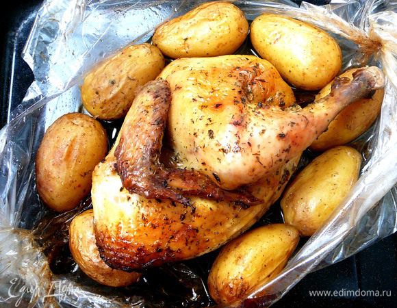 Духовку разогреть до 200 градусов и запекать цыпленка до золотистой корочки)))))))))))