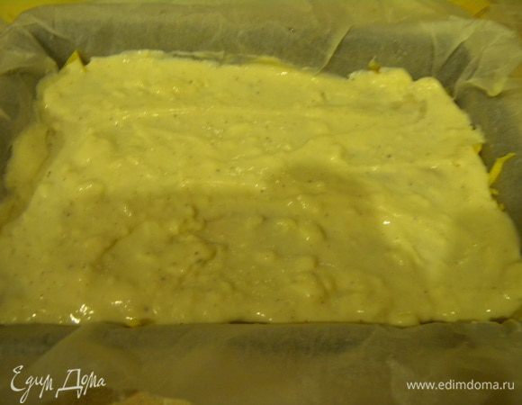 И так 4 слоя листов и 3 слоя начинки.