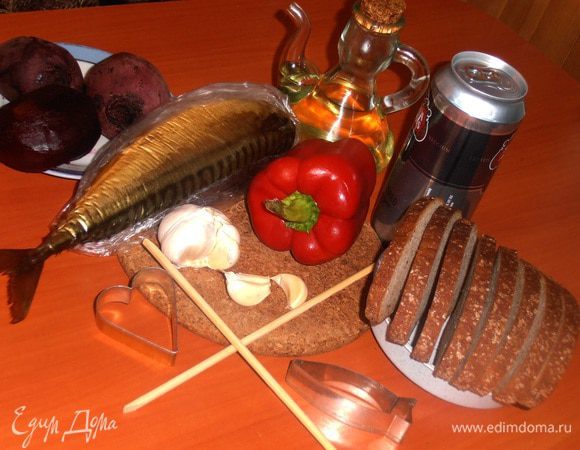 Продукты(свеклу можно отварить накануне,перец можно заменить свежим огурцом!))