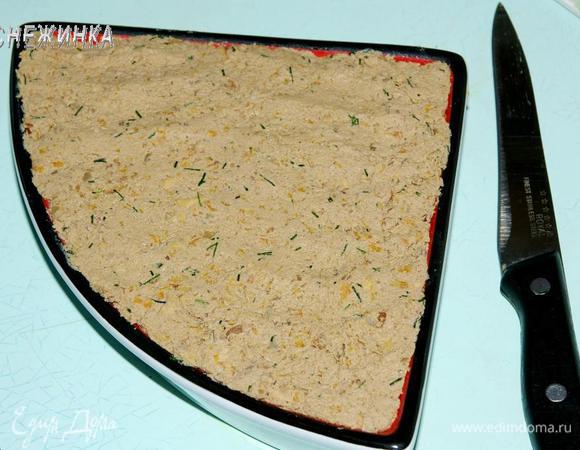 Хорошенько все вымешиваем до однородности. Отправляем в форму и оставляем в холодильнике застыть.