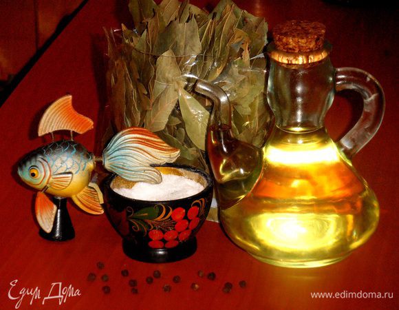 Продукты для жарки,как для любой рыбы...