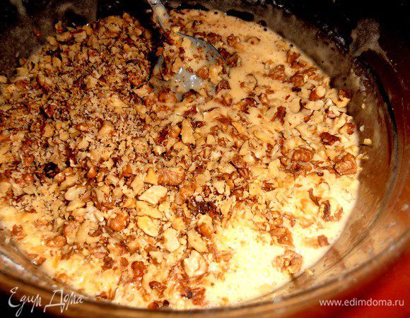 Обязательно дать остыть и ввести в тесто.