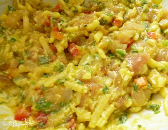 Хорошо перемешиваем и ставим опять в холодильник на 30 минут.