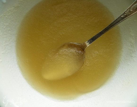 Крем. Распустить желатин. 