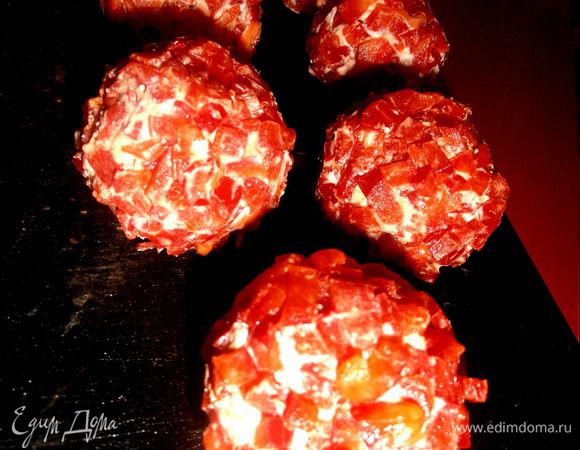 Получается из 200 г брынзы 7 штучек!