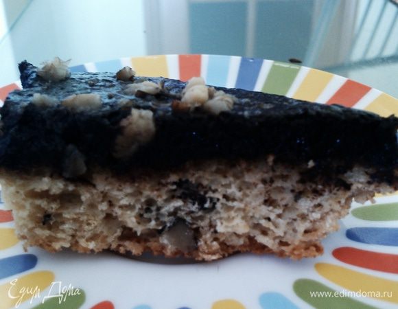 Глазурь остудить и полить пирог :)