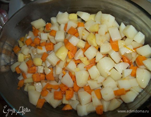 и равномерно распределить в форме.