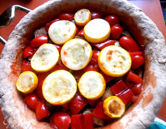 Последний слой-кабачковый...