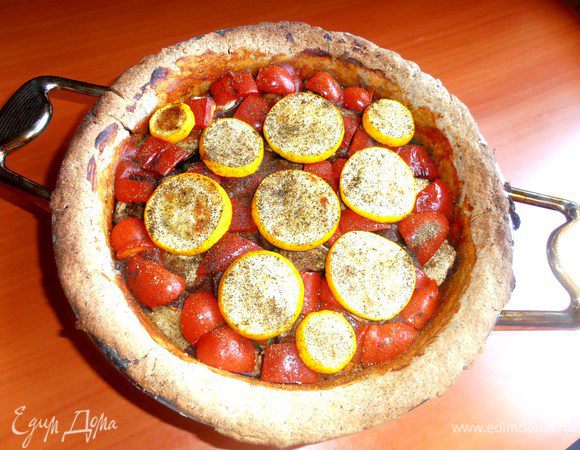 Запекаем всю"корзинку"15-20минут,но следим,чтобы не подгорели краешки!