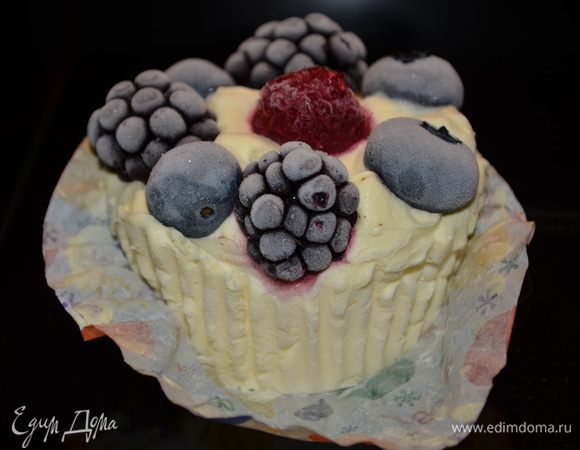 Достанем из морозильника.Приятного аппетита.
