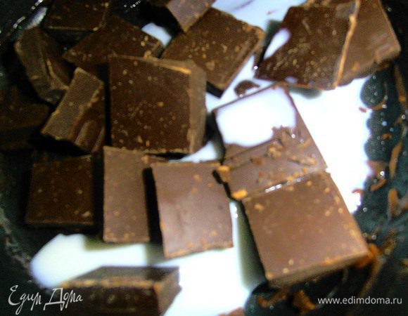 Добавить молока или воды и поставить на маленький огонь в кастрюльке с толстым дном(или на водяную баню!)