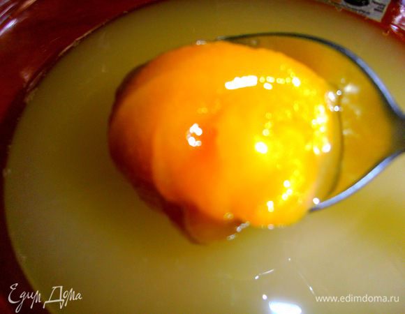 После этого разводим в нём остальную половину мёда...