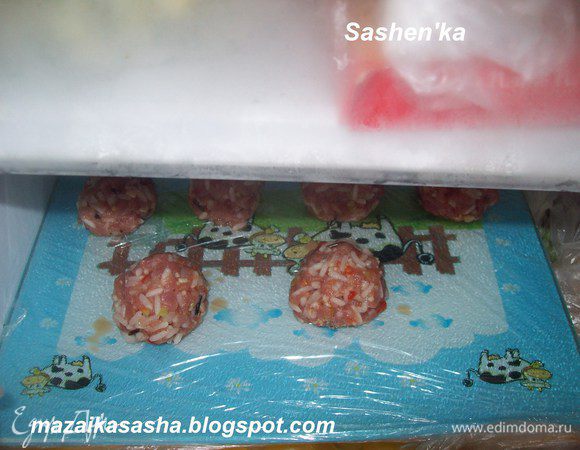 Если остался лишний фарш, то можно слепить из него фрикадельки и заморозить...а на следующи й день у Вас готов обед для ваших малышей...достаточно кинуть фрикадельки в воду и мелко нарезать картофель...