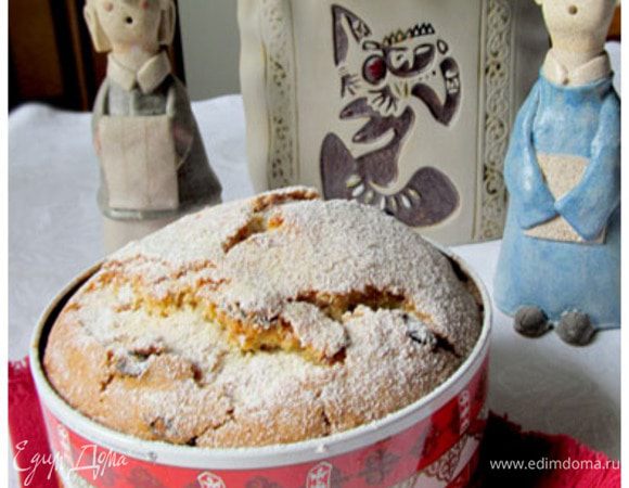 Пеките 80-100 минут при 160 градусах. Я пекла 1 ч 20 минут.
Еще теплый кекс присыпьте сахарной пудрой.
