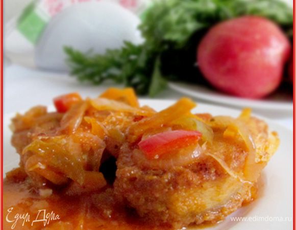 Подавать рыбку с гарниром или с салатом. Приятного аппетита.