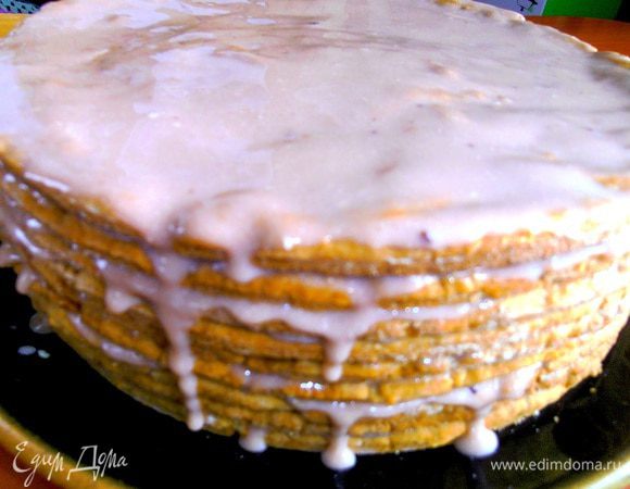 Вот такой высоты тортик получается!