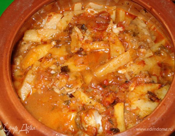 Закрыть крышкой и в разогретую духовку минут на 30. И получается вот такая красота и вкуснота.