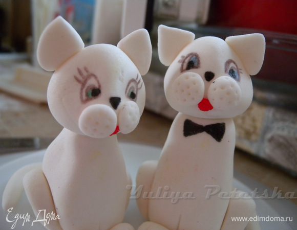 6. Еще было пожелание, чтобы глаза у кота были зелеными (как у Жени, жениха) а глаза кошки - голубыми (соответственно как у Иришки, невесты)