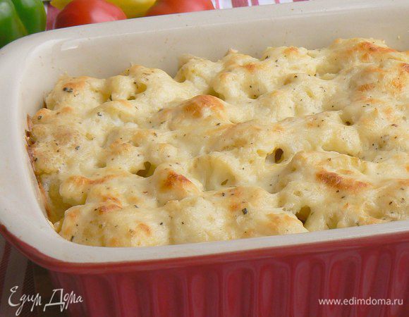 Отправить в духовку до зарумянивания.