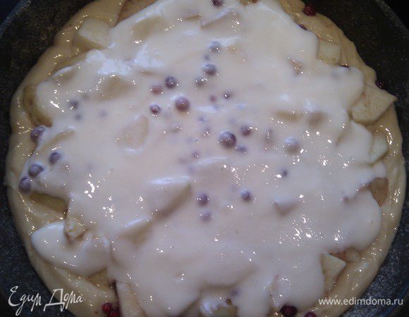 залить сметаной 