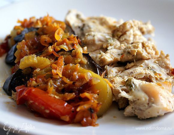 Поставить в предварительно разогретую духовку до 180 градусов на 1 час.

Приятного аппетита!