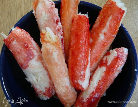 Крабы очистить и удалить хитиновые прожилки.