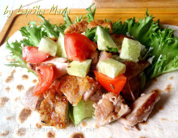 Затем овощи.