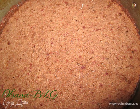 Накрыть коржом.