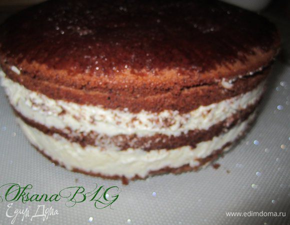 после охлаждения торт перевернуть на блюдо.