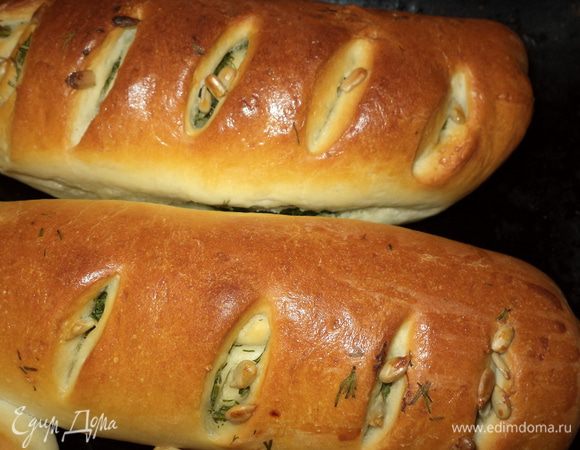 Из этого же теста я делала и Викин хлеб с укропом!