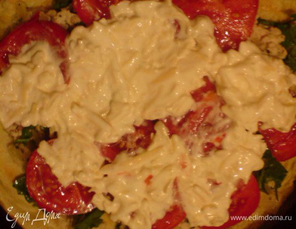 ...1/4 сметаны с сыром.