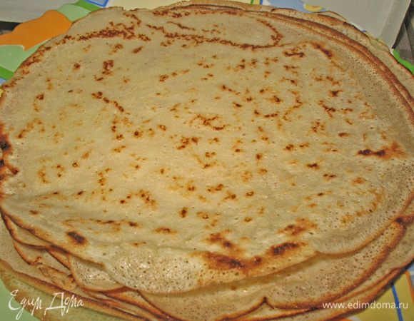 готовим блины по любимому рецепту.