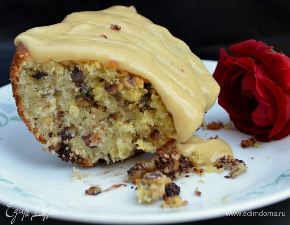 Достанем из духовки.Дадим остыть 30 мин.Снимаем с формы и даем окончательно остыть.Готовый кекс припорошим по желанию сах.пудрой или любимым кремом.Разрежем на части и подаем к столу.Приятного аппетита.