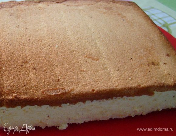 ...сверху выложить еще один корж. Поставить в холодильник охлаждаться на 6-8 часов.