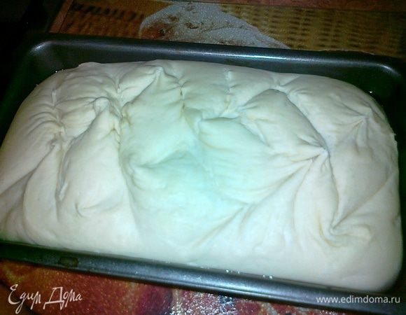 когда подошло аккуратно сделать надрезы и поставить в духовку при т.190 на 40мин