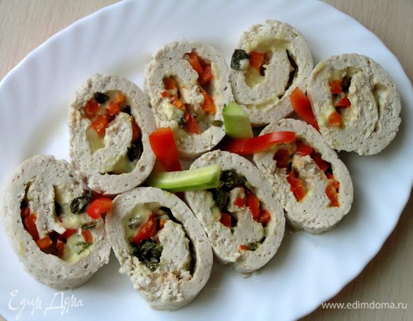 нарезать на порционные кусочки. Приятного аппетита! :)