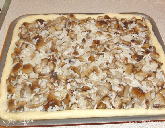 Выложите начинку.