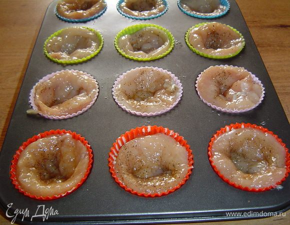 и укладываем филе.