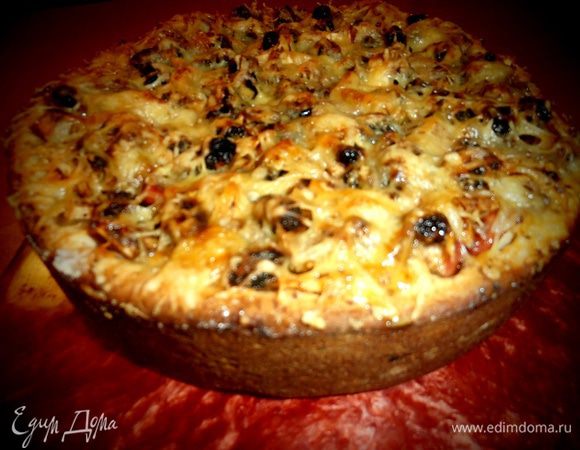 Пирог получился довольно высоким-4см!